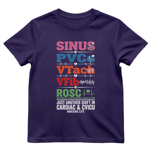 Sinus to ROSC Cardiac Nurse Shirt | Code Blue Tee