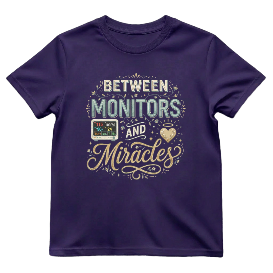 Between Monitors & Miracles Tee