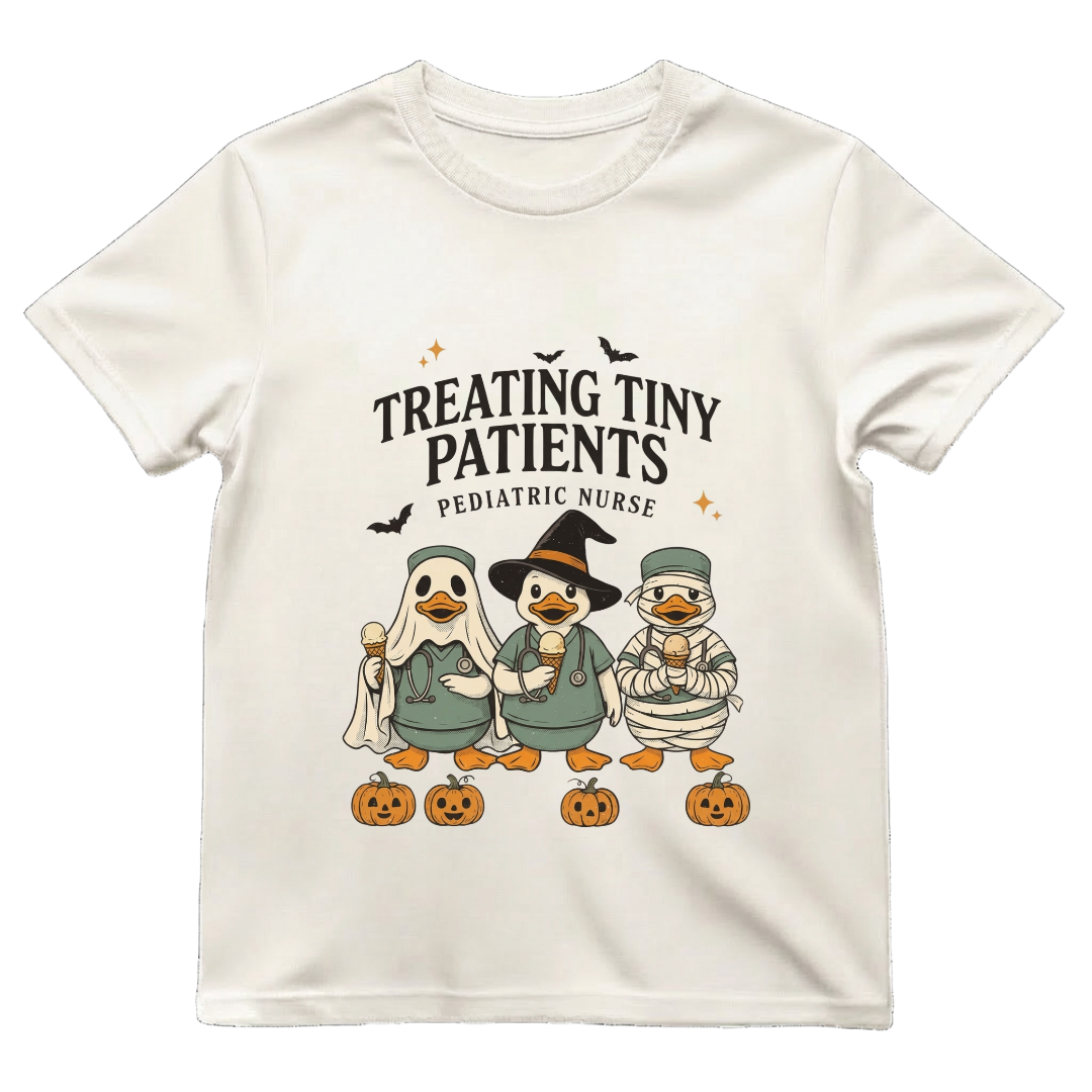 Treating Tiny Patients Peds Nurse Shirt | Cute Pediatric Nurse Halloween Tee