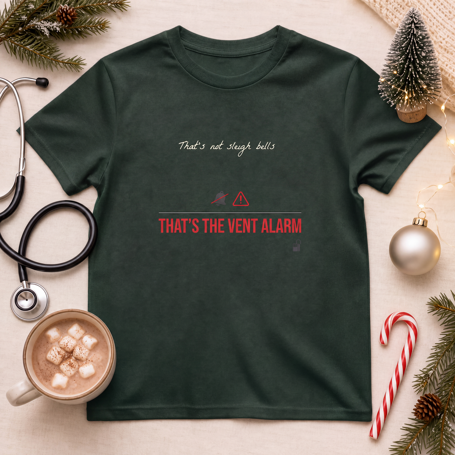 That's the Vent Alarm Funny ICU Christmas Nurse T-Shirt
