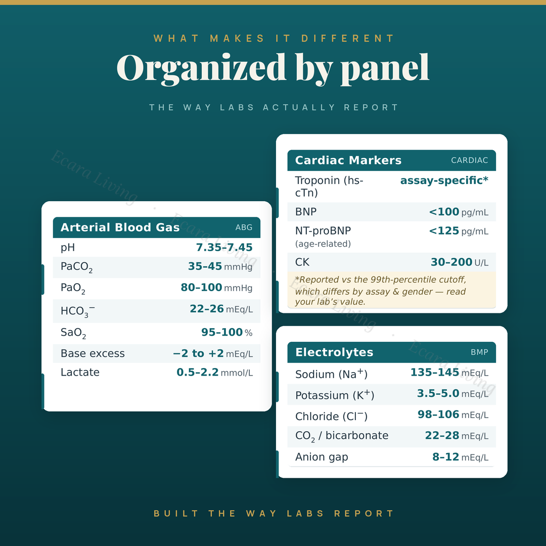 Nursing Lab Values Cheat Sheet — Quick Reference | Nurse Study Guide Printable PDF