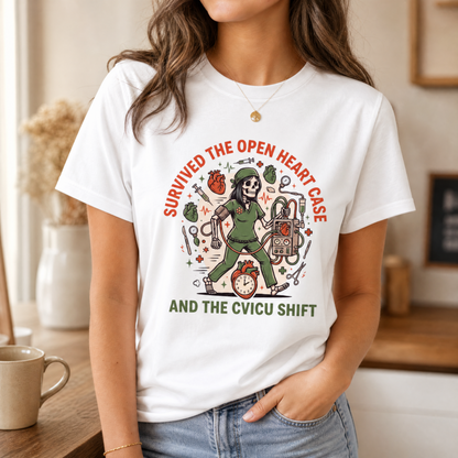 CVICU Nurse Shirt | Open Heart Cardiac ICU Halloween Tee