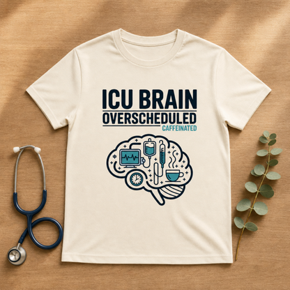 Overscheduled & Caffeinated ICU Nurse T-shirt