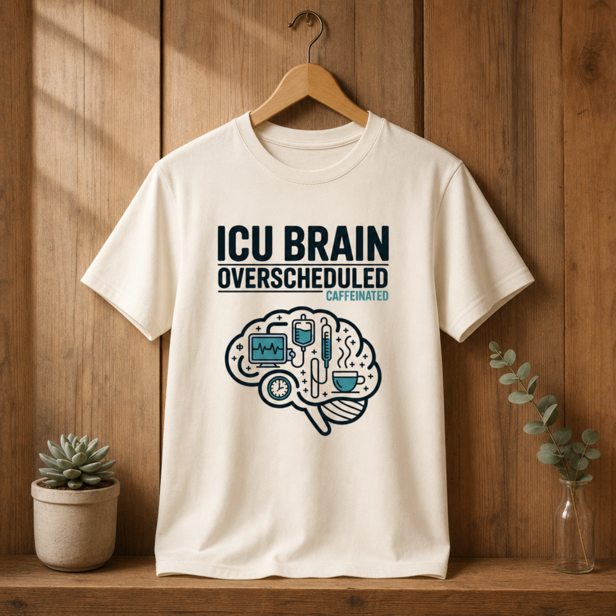 Overscheduled & Caffeinated ICU Nurse T-shirt