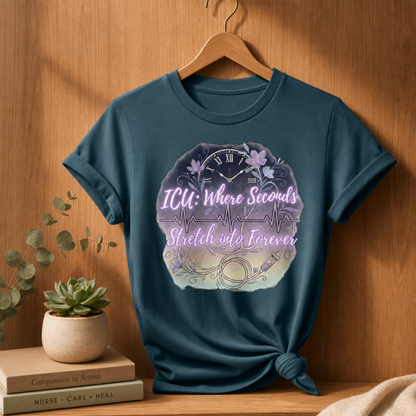 Seconds Stretch Forever ICU Nurse T-shirt | Ecara Living