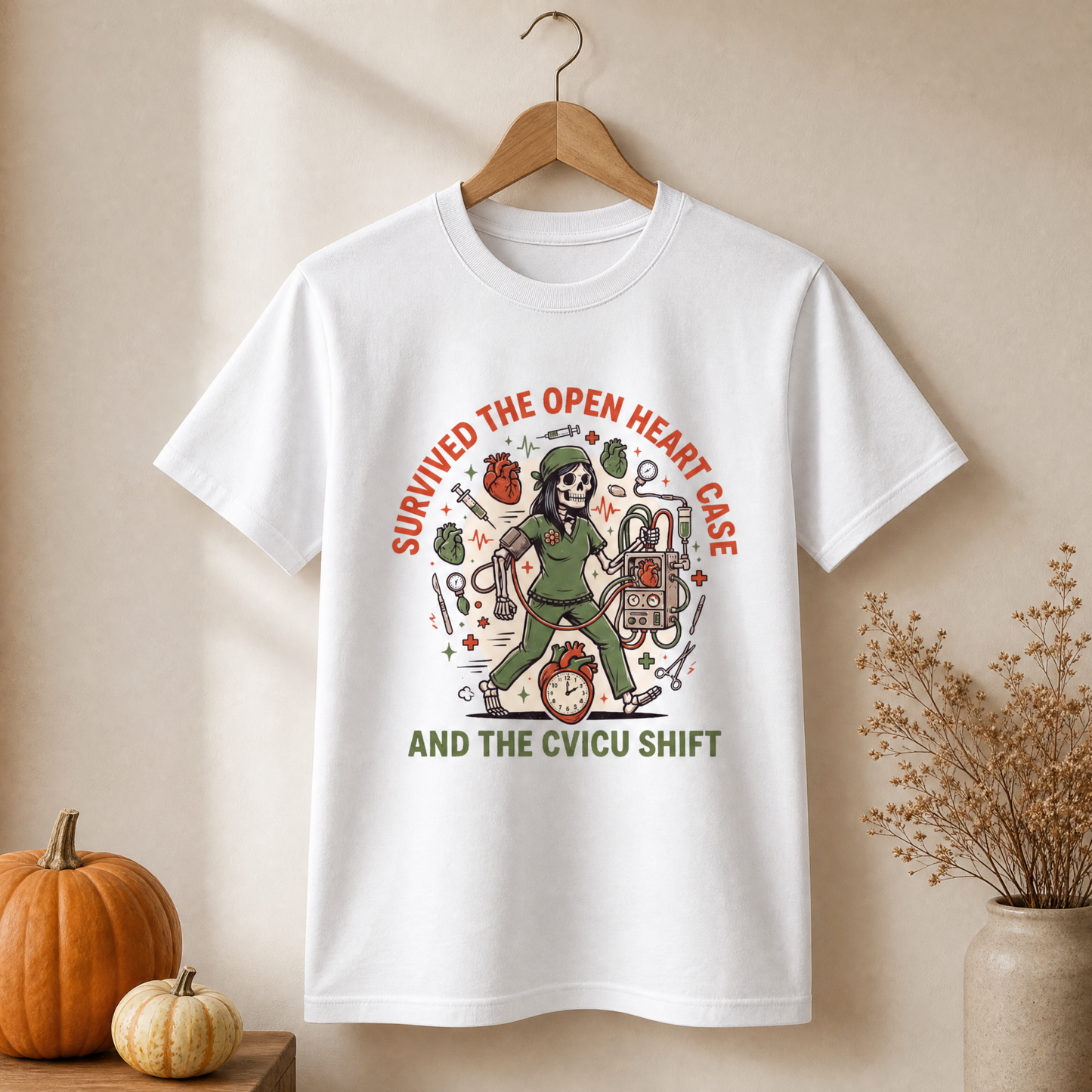 CVICU Nurse Shirt | Open Heart Cardiac ICU Halloween Tee