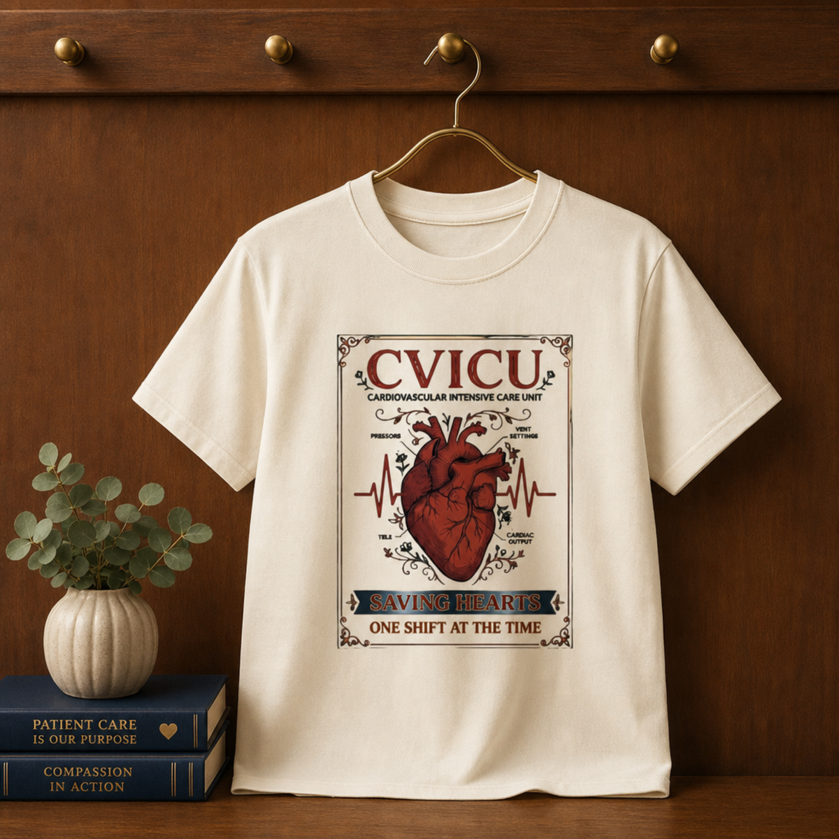 CVICU Saving Hearts Nurse T-shirt | Cardiac Nurse Tee