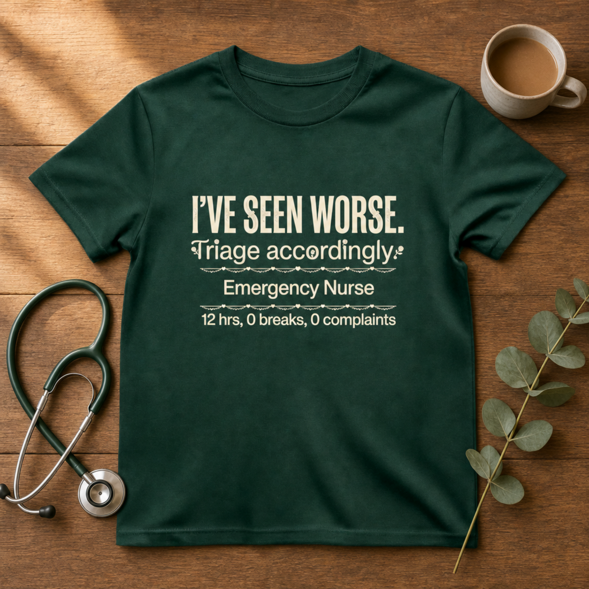 Triage Accordingly ER Nurse T-shirt | Funny ER Tee