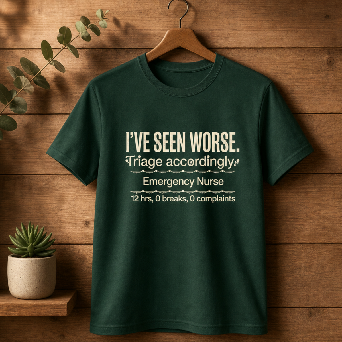 Triage Accordingly ER Nurse T-shirt | Funny ER Tee