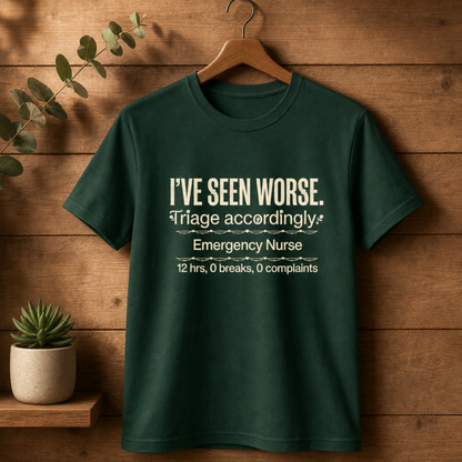 Triage Accordingly ER Nurse T-shirt | Funny ER Tee