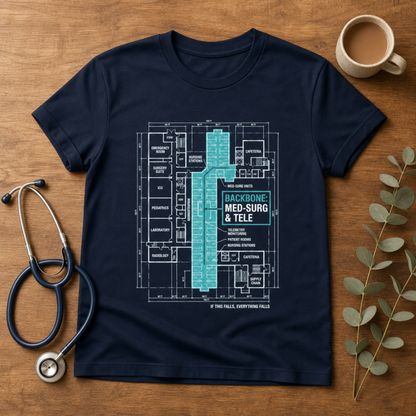 Backbone of the Hospital Med-Surg Nurse T-shirt