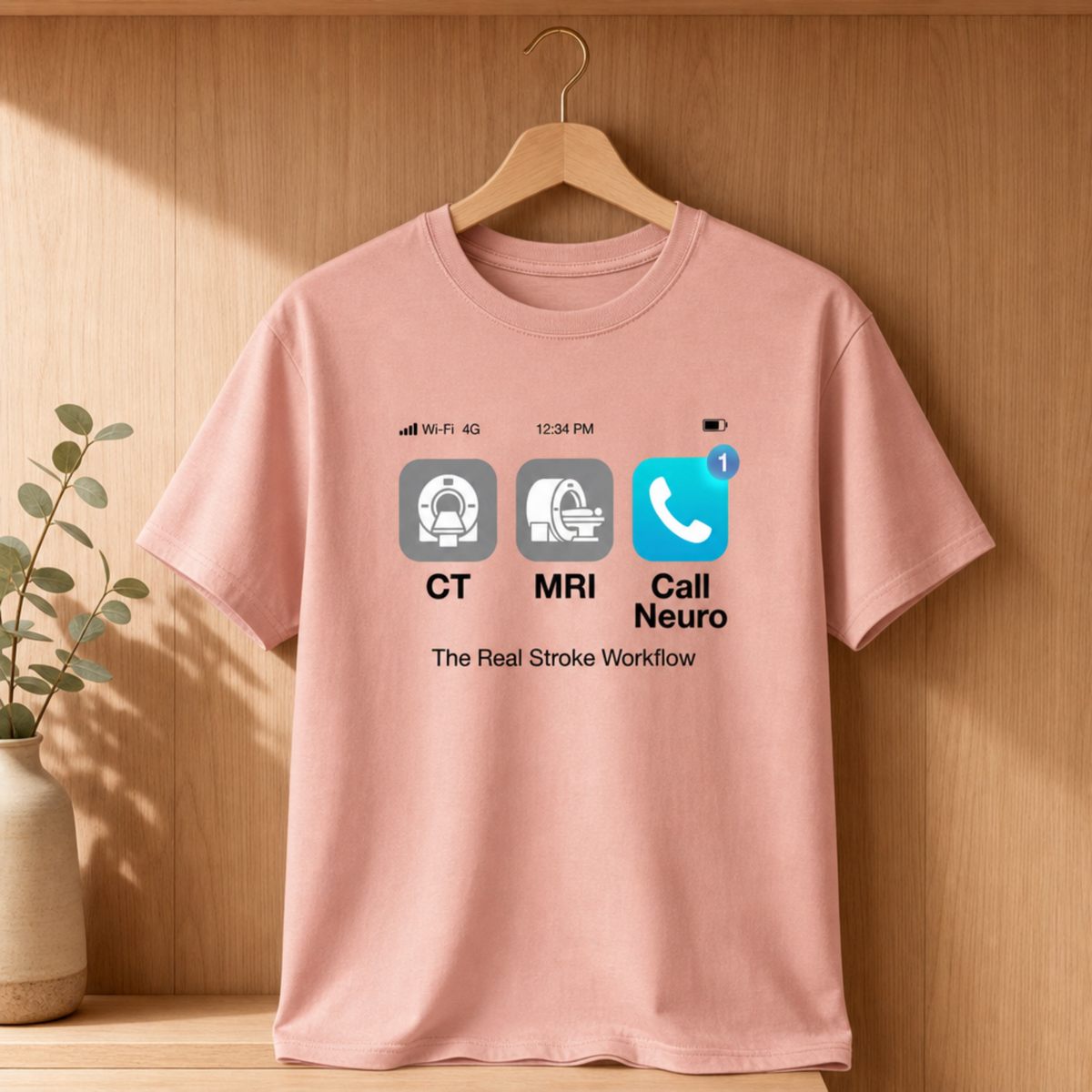 The Real Stroke Workflow Neuro Nurse T-shirt