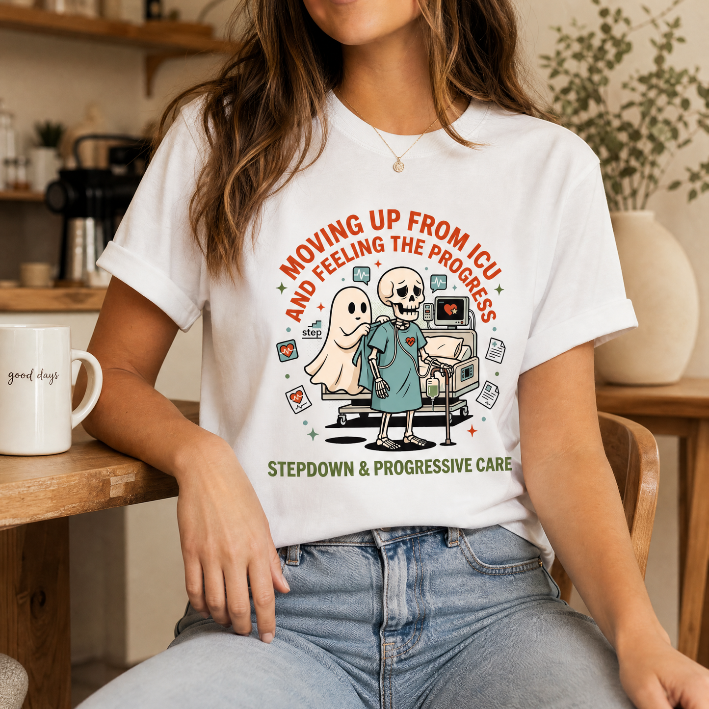 Stepdown Nurse Shirt | Progressive Care PCU Halloween Tee