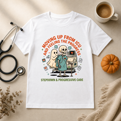 Stepdown Nurse Shirt | Progressive Care PCU Halloween Tee