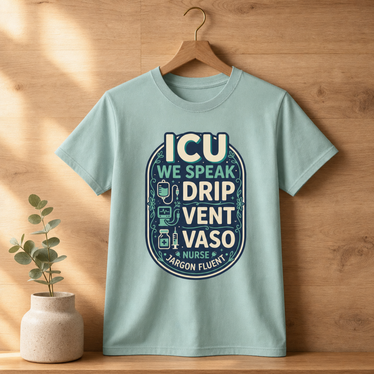 Fluent in ICU Nurse T-shirt | Critical Care Tee
