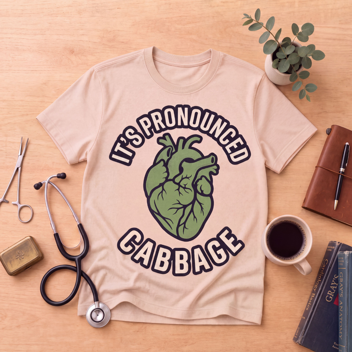 It's Pronounced Cabbage CABG Funny Cardiac Nurse Heart Shirt