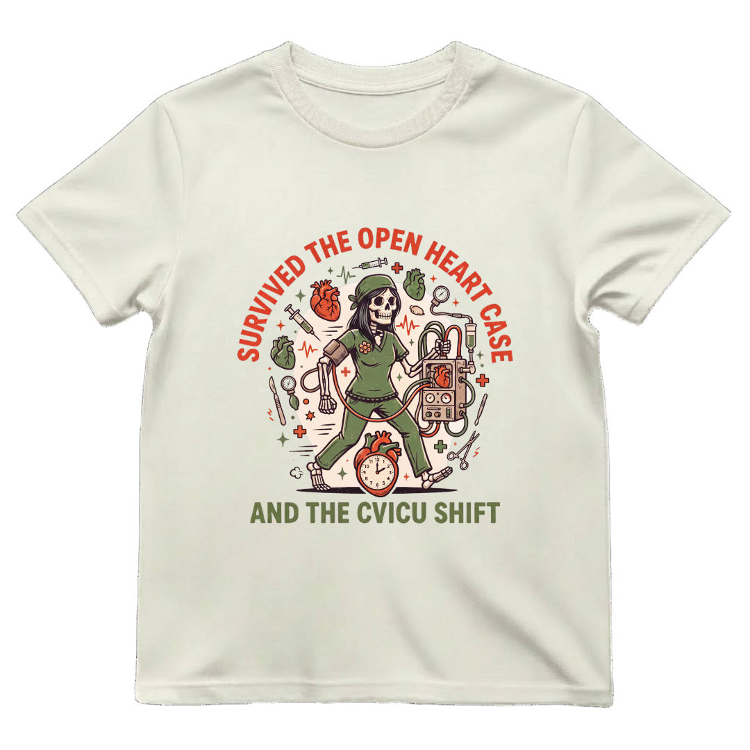 CVICU Nurse Shirt | Open Heart Cardiac ICU Halloween Tee