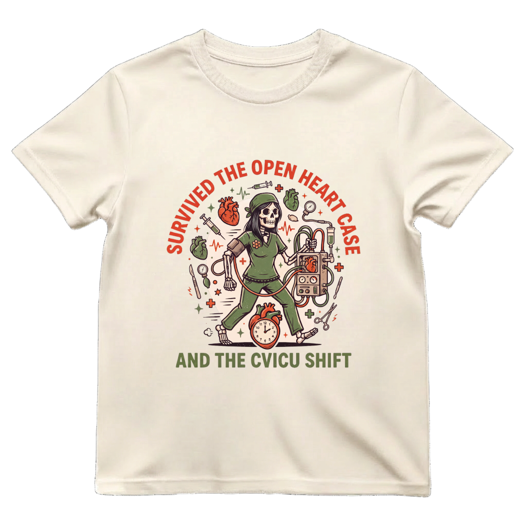 CVICU Nurse Shirt | Open Heart Cardiac ICU Halloween Tee