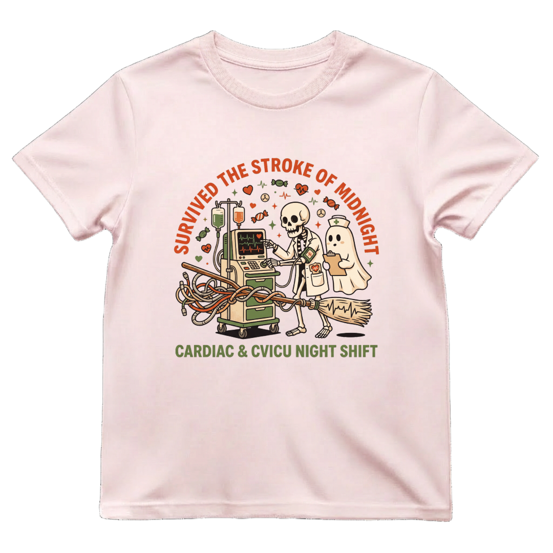 Cardiac Night Shift Shirt | CVICU Halloween Nurse Tee