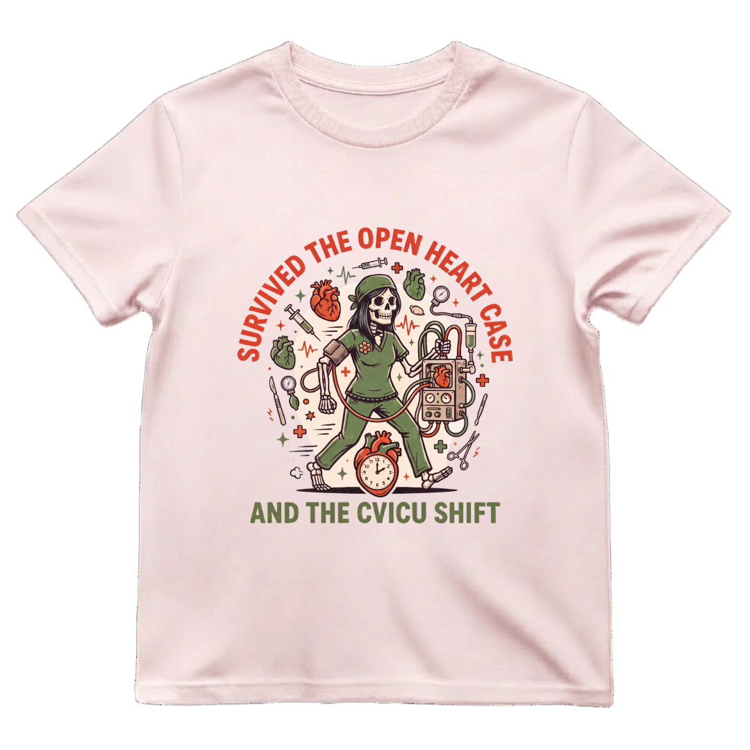 CVICU Nurse Shirt | Open Heart Cardiac ICU Halloween Tee