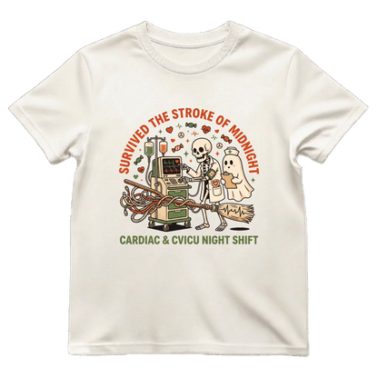 Cardiac Night Shift Shirt | CVICU Halloween Nurse Tee
