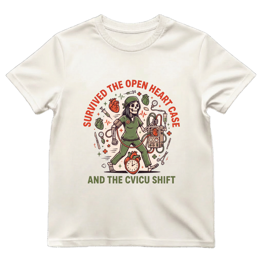 CVICU Nurse Shirt | Open Heart Cardiac ICU Halloween Tee