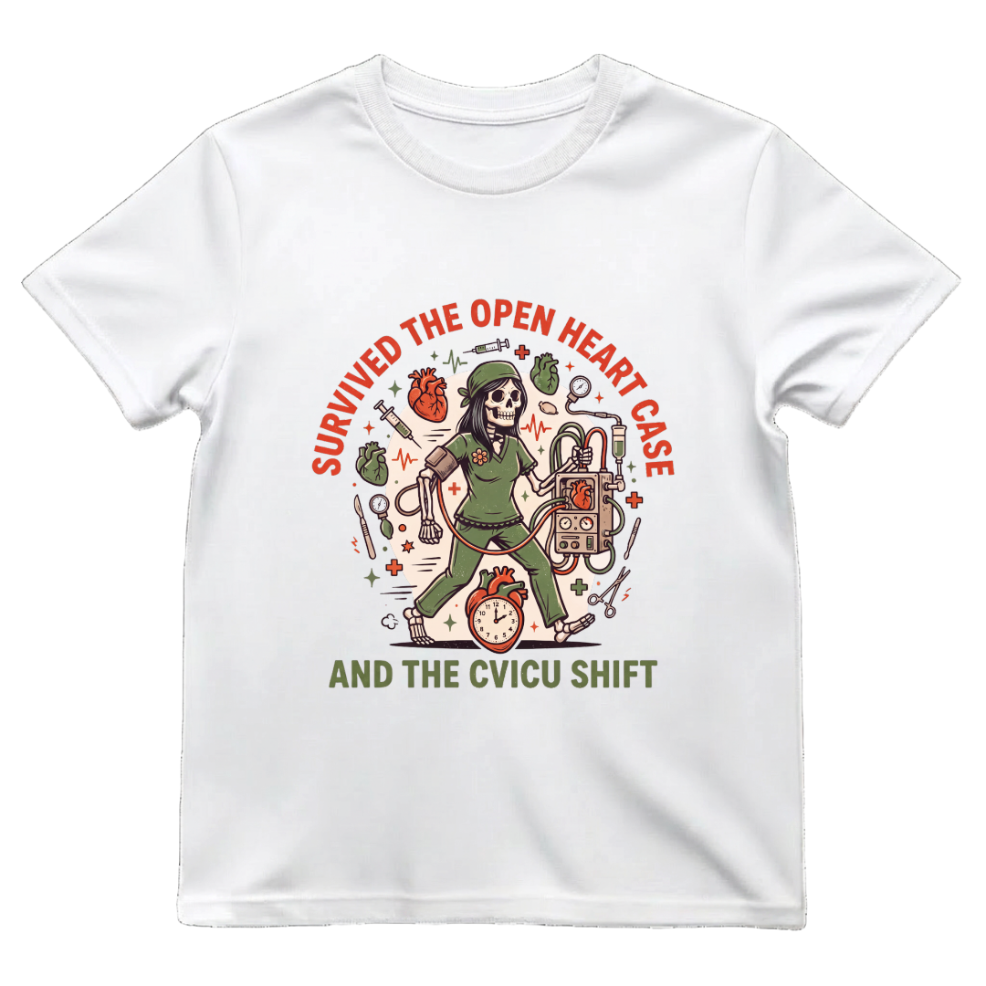 CVICU Nurse Shirt | Open Heart Cardiac ICU Halloween Tee