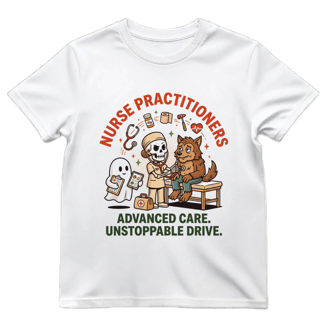 NP Werewolf Nurse Shirt | Nurse Practitioner Halloween Tee