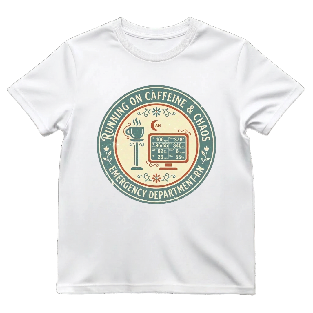 Caffeine & ER Chaos Tee