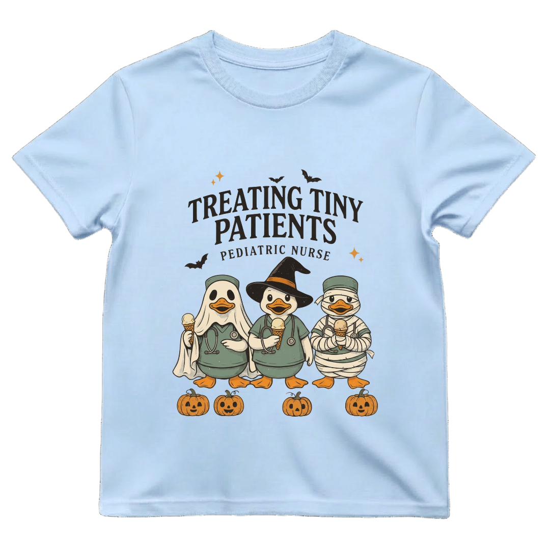 Treating Tiny Patients Peds Nurse Shirt | Cute Pediatric Nurse Halloween Tee
