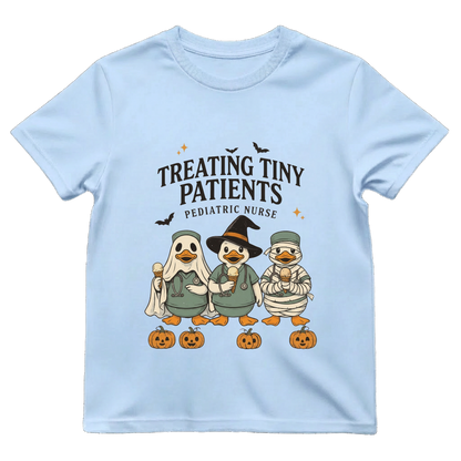 Treating Tiny Patients Peds Nurse Shirt | Cute Pediatric Nurse Halloween Tee