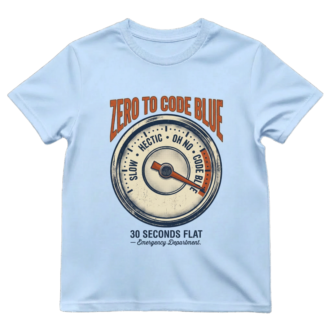 Zero to Code Blue Tee