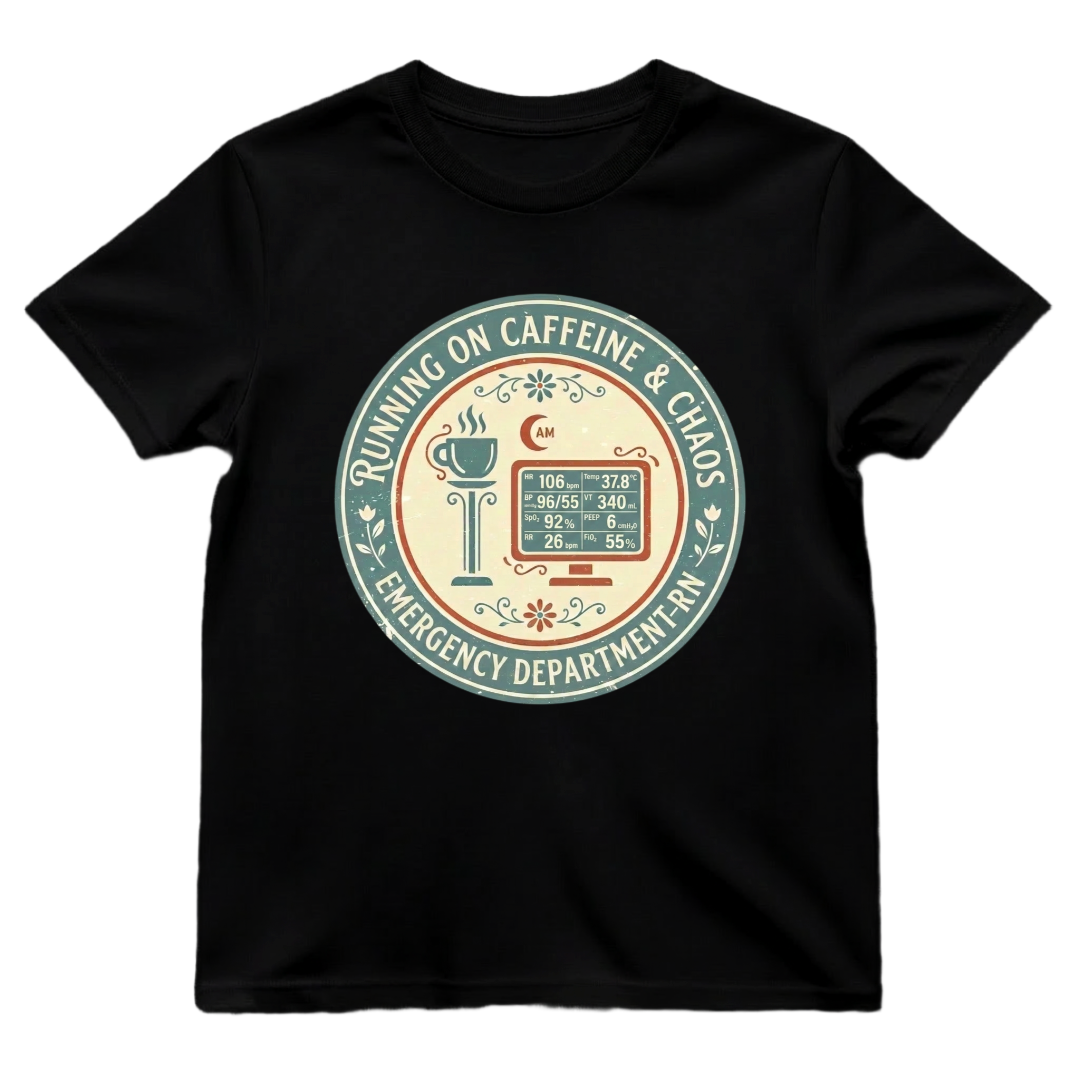 Caffeine & ER Chaos Tee