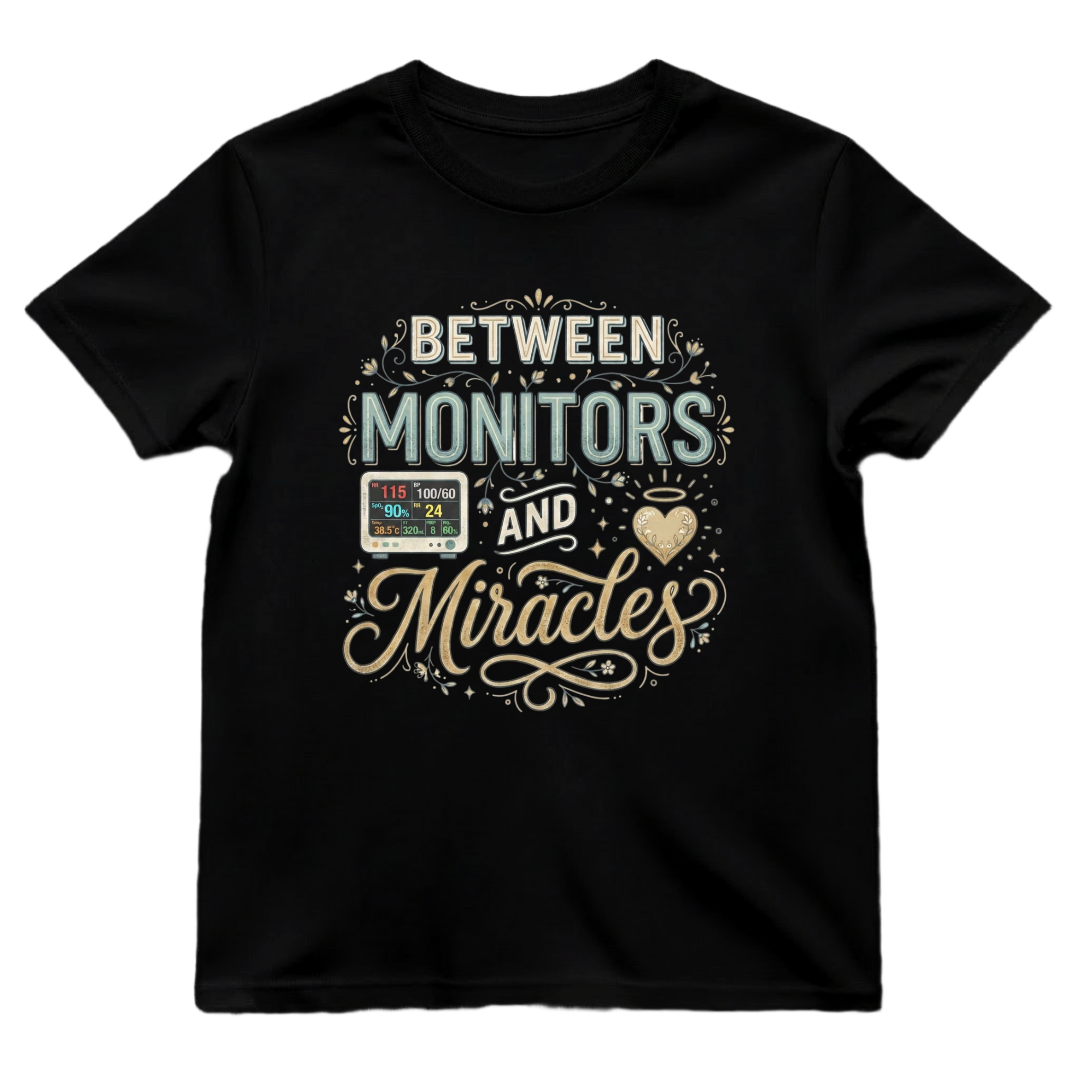 Between Monitors & Miracles Tee
