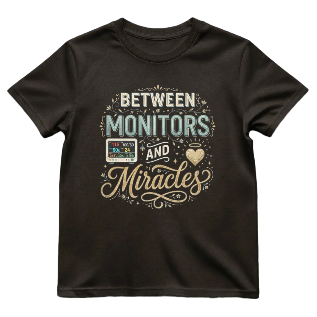 Between Monitors & Miracles Tee