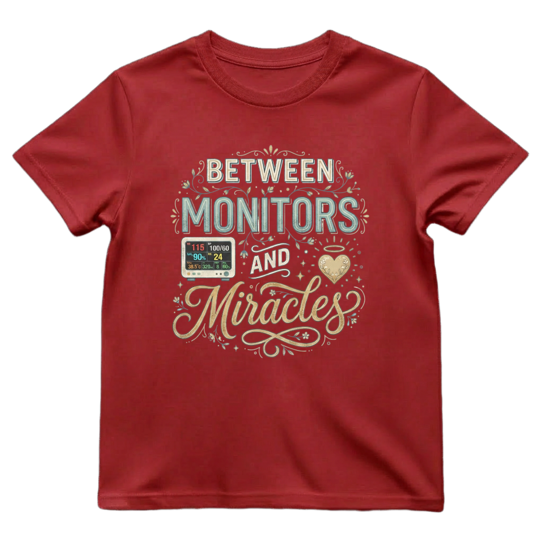 Between Monitors & Miracles Tee