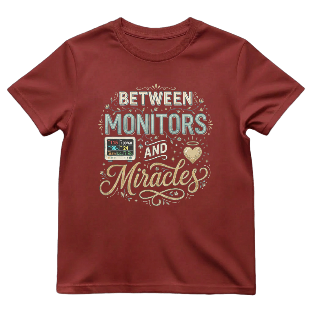 Between Monitors & Miracles Tee