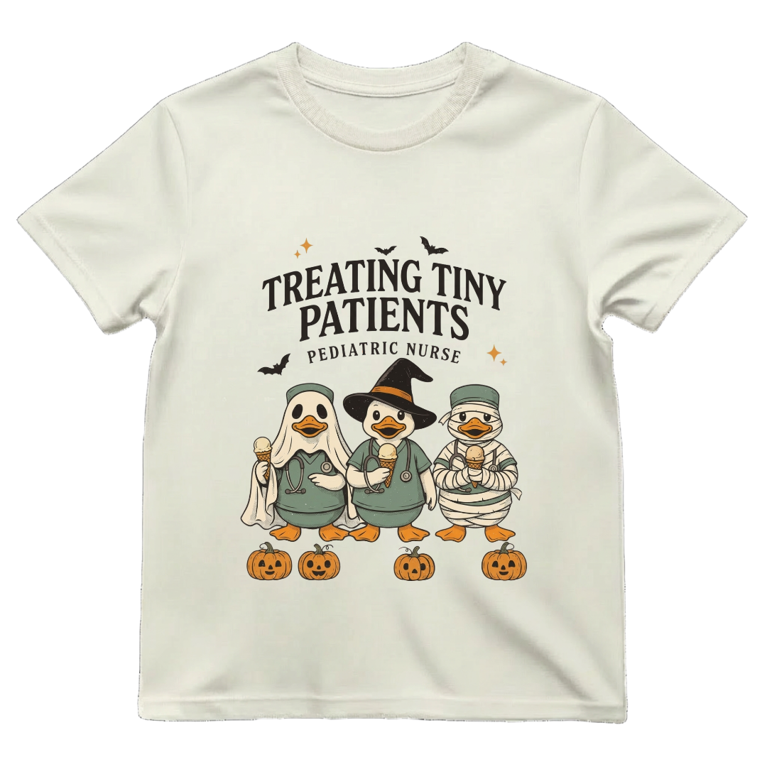 Treating Tiny Patients Peds Nurse Shirt | Cute Pediatric Nurse Halloween Tee