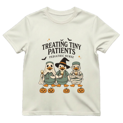 Treating Tiny Patients Peds Nurse Shirt | Cute Pediatric Nurse Halloween Tee