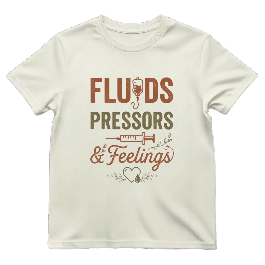 Fluids, Pressors & Feelings Nurse Tee
