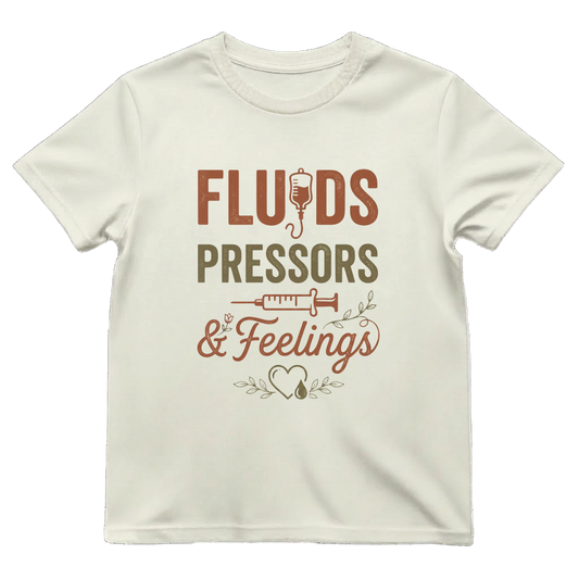 Fluids, Pressors & Feelings Nurse Tee