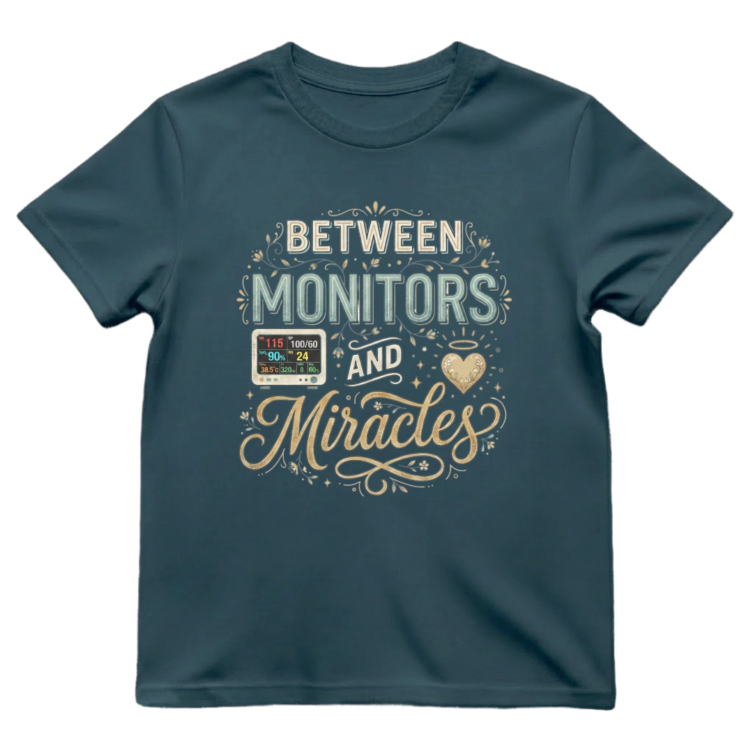 Between Monitors & Miracles Tee