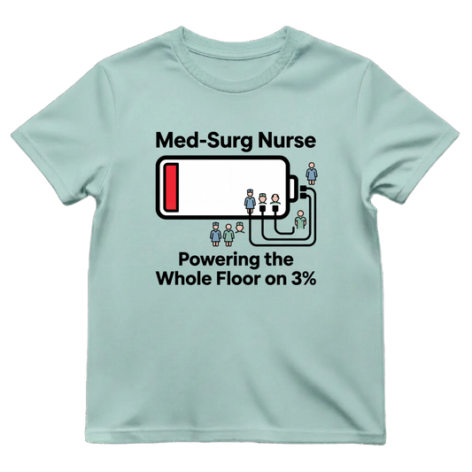 Powering the Floor on 3% Med-Surg Nurse Shirt