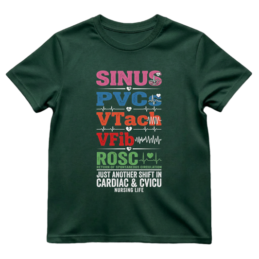 Sinus to ROSC Cardiac Nurse Shirt | Code Blue Tee