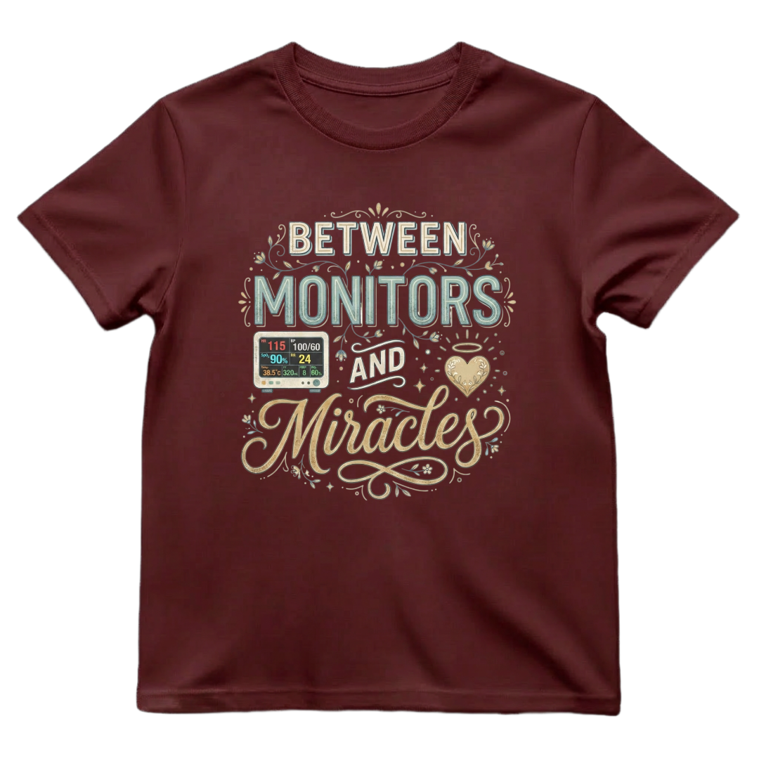 Between Monitors & Miracles Tee