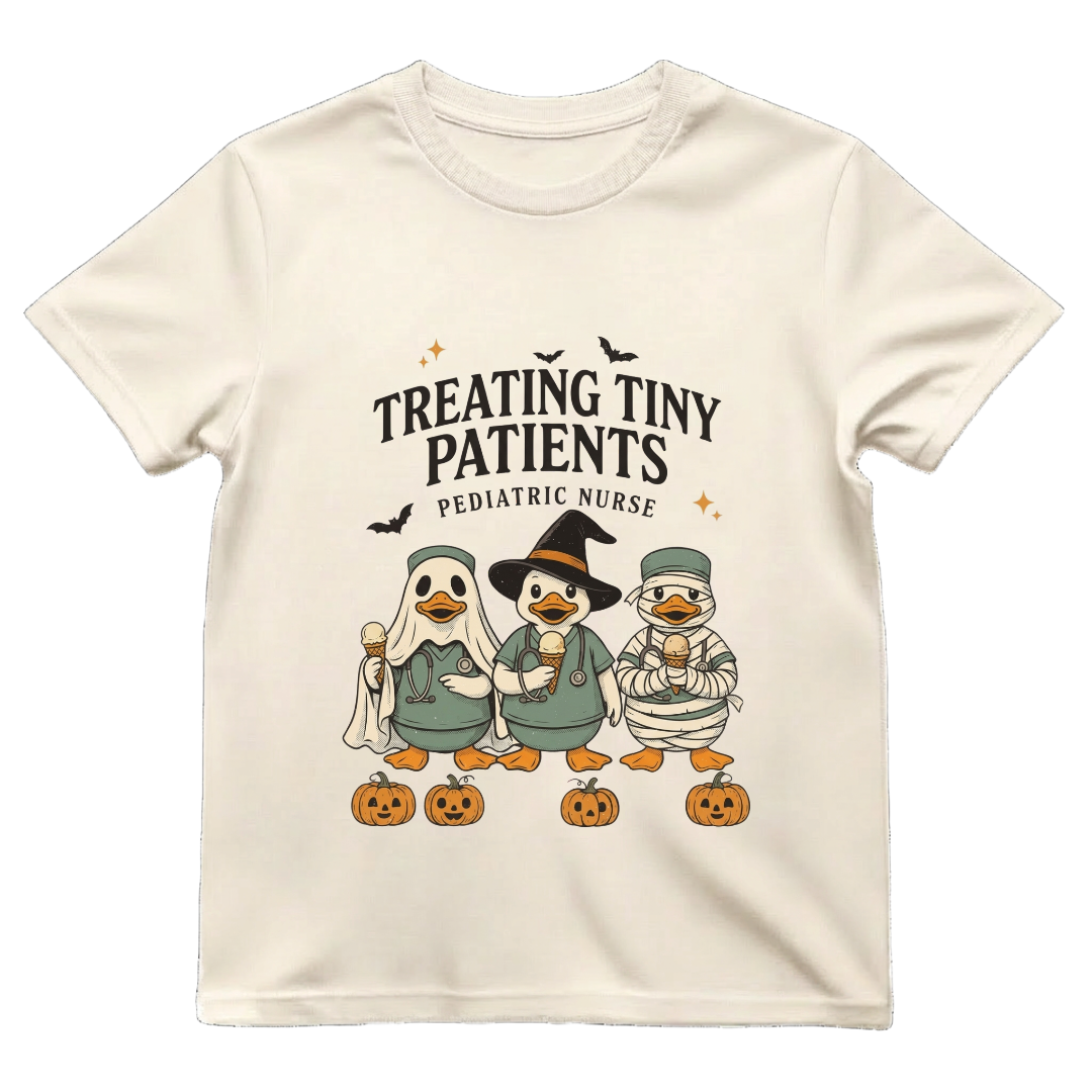 Treating Tiny Patients Peds Nurse Shirt | Cute Pediatric Nurse Halloween Tee