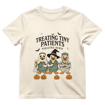 Treating Tiny Patients Peds Nurse Shirt | Cute Pediatric Nurse Halloween Tee