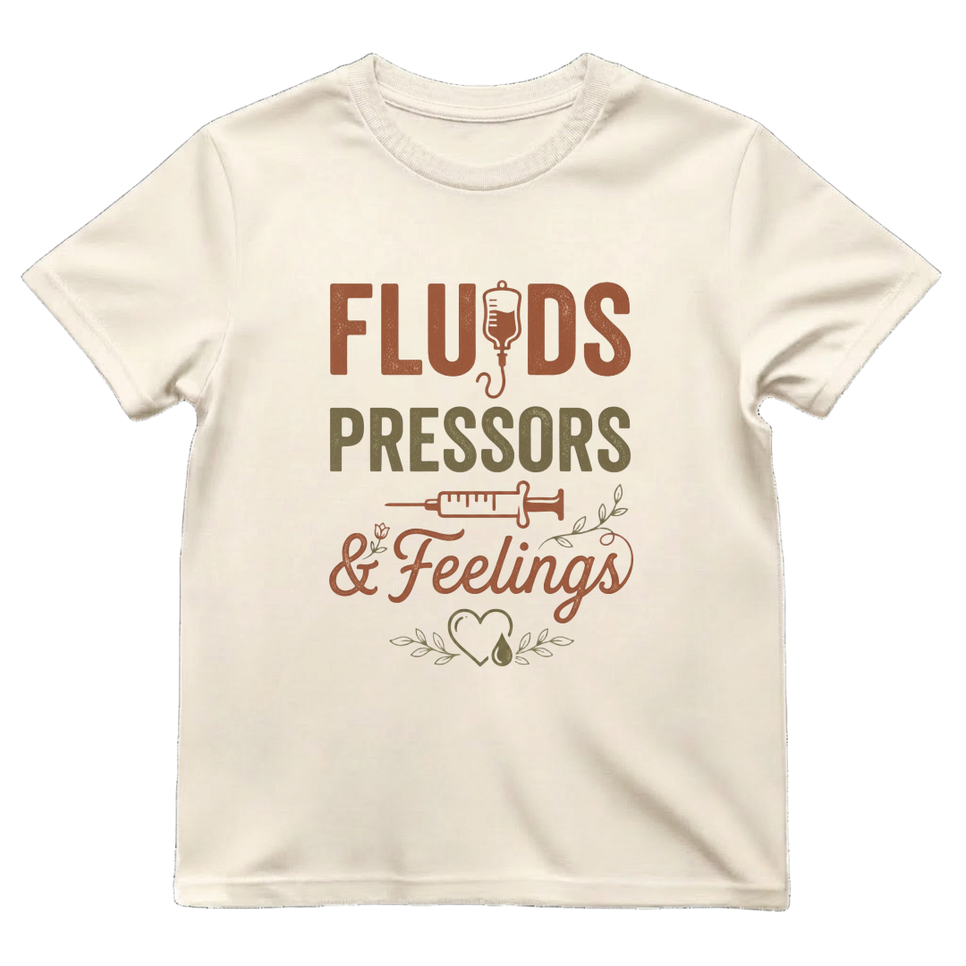 Fluids, Pressors & Feelings Nurse Tee