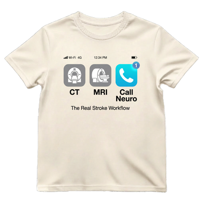 The Real Stroke Workflow Neuro Nurse Shirt