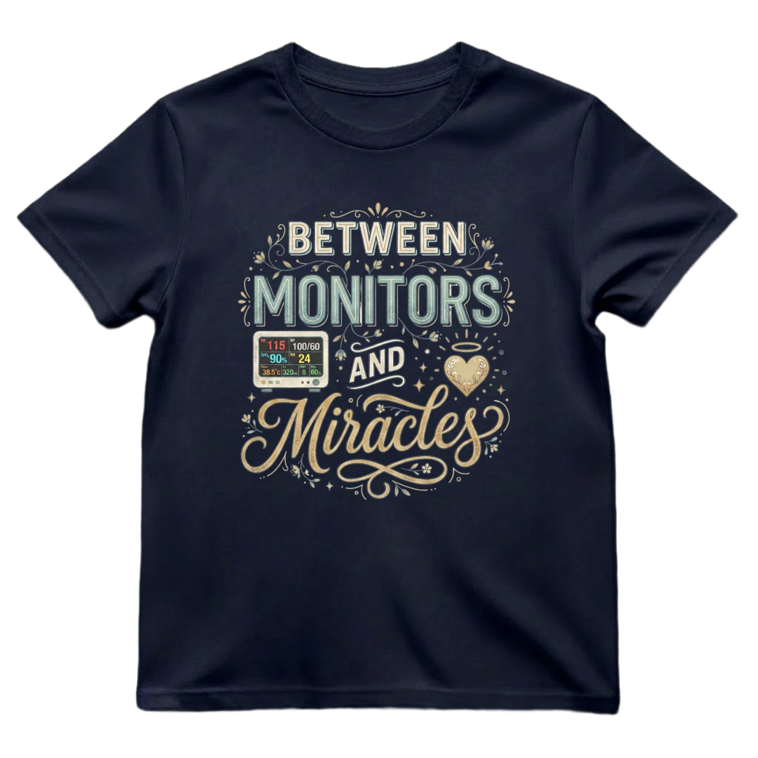 Between Monitors & Miracles Tee